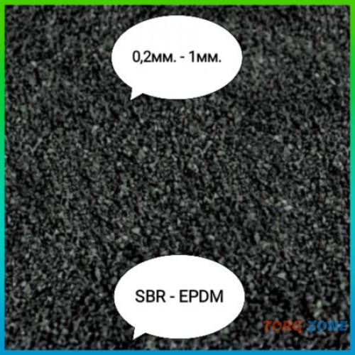 Резиновая крошка 0, 2-1мм SBR, EPDM гумовый гранулят Запоріжжя - зображення 1