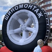 Надувне колесо для реклами шиномонтажа Київ