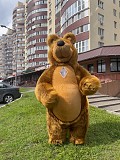 Коричневий костюм ведмедя надувний Київ
