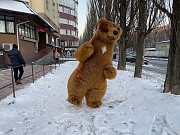 Коричневий костюм ведмедя надувний Київ