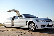029 Лимузин Mercedes W221 S63 белый прокат Київ