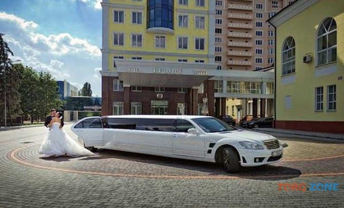 030 Лимузин Mercedes W221 S600 белый аренда Київ - зображення 1