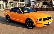 159 Кабриолет Ford Mustang GT оранжевый аренда Київ