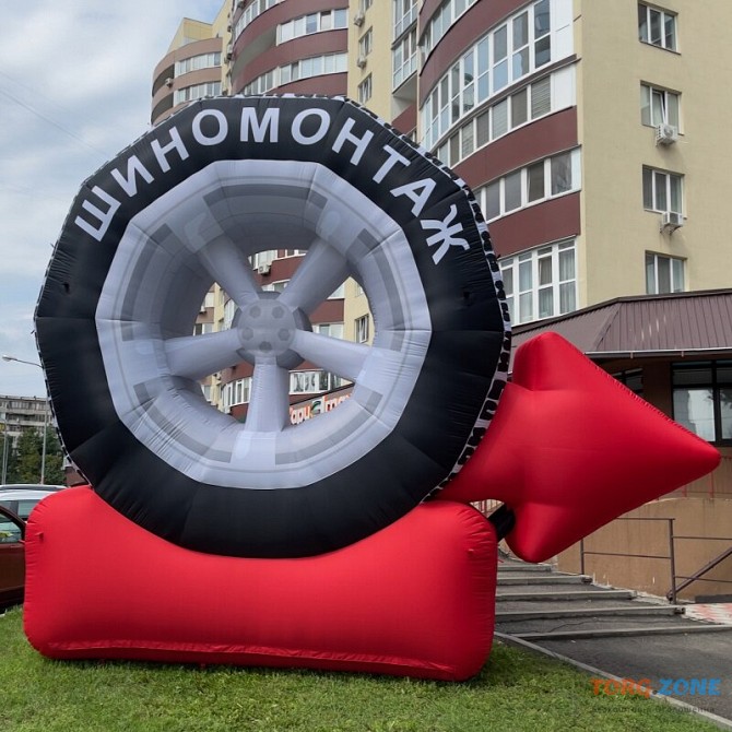 Колесо надувное шиномонтаж реклама Киев - изображение 1