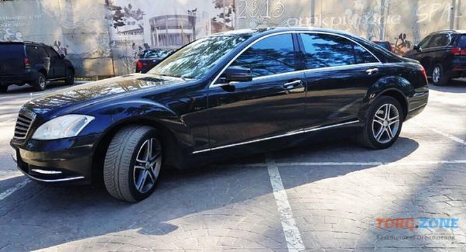 091 Mercedes-benz W221 S500 black прокат авто Київ - зображення 1