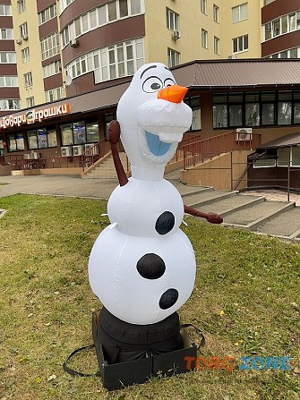 Снеговик надувной новогодняя декорация Київ - зображення 1