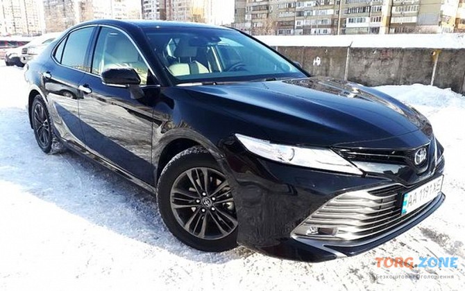 150 Toyota Camry V70 черная 2019 заказать авто на свадьбу Київ - зображення 1