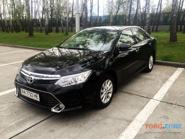 151 Toyota Camry V55 черная 2016 аренда авто Киев - изображение 1