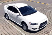 182 Mitsubishi Lancer белый аренда авто Киев