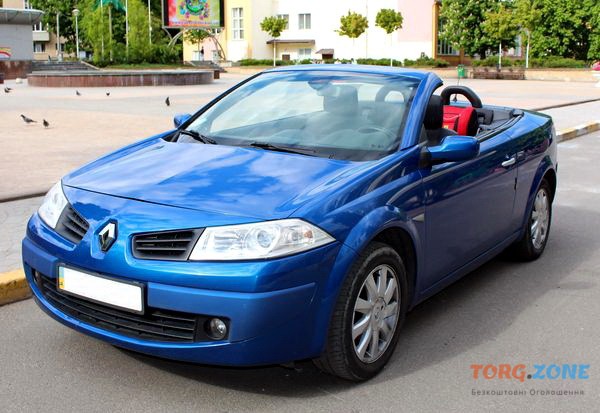 227 Кабриолет Renault Megane синий аренда Киев - изображение 1
