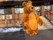Медведь коричневый костюм надувной Київ
