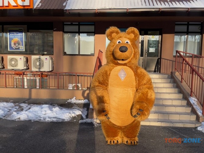 Медведь коричневый костюм надувной Київ - зображення 1