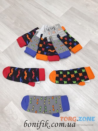 Різнобарвні чоловічі шкарпетки TM MISYURENKO (арт. 118К) Кривой Рог - изображение 1