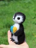 Пингвин игрушка валяная из шерсти интерьерная ручной работы пінгвін іграшка валяна птах игрушка Одеса