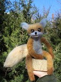 Упоротый Лис валяная игрушка из шерсти интерьерная лисичка подарок лиса іграшка сувенир лисица лиса Одеса