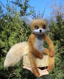 Упоротый Лис валяная игрушка из шерсти интерьерная лисичка подарок лиса іграшка сувенир лисица лиса Одеса