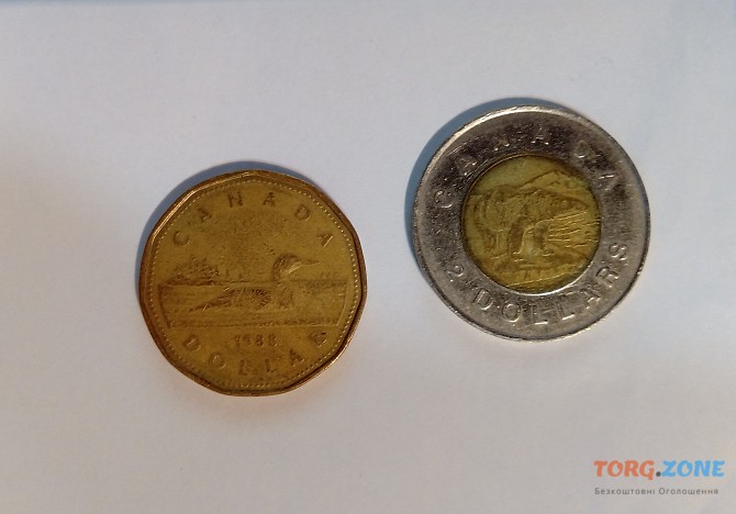 Канадские доллары Монеты 1988 - 1996 Львів - зображення 1