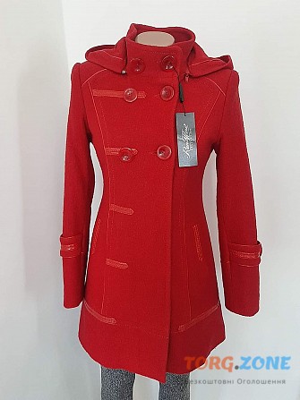 Пальто червоного кольору Дубно - изображение 1
