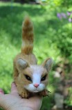 Котик валяна іграшка інтерєрна кошка хендмєйд игрушка валяная з шерсті сувенір подарунок кот прикрас Одесса