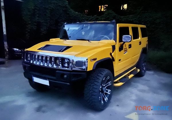 081 Прокат внедорожника Hummer H2 желтый на съемки фото Київ - зображення 1