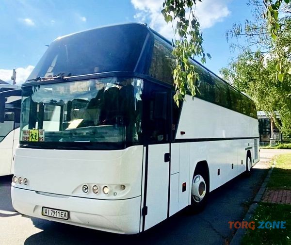 299 Neoplan 116H white прокат аренда автобусов в Киеве Київ - зображення 1