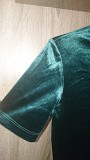 Платье Inditex женское велюровое вечернее зелёное 44 Днепр