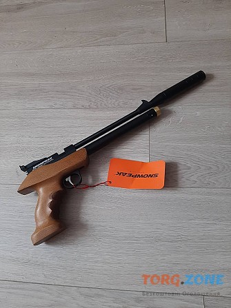 Потужний багатозарядний пневматичний пістолет PCP Artemis Snow Peak Pp800r із насосом та глушником Київ - зображення 1