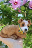 Пес Патрон іграшка валяна з шерсті інтерєрна собачка хендмєйд песик патріотичний собака игрушка щеня Одеса
