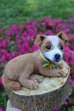 Пес Патрон іграшка валяна з шерсті інтерєрна собачка хендмєйд песик патріотичний собака игрушка щеня Одесса