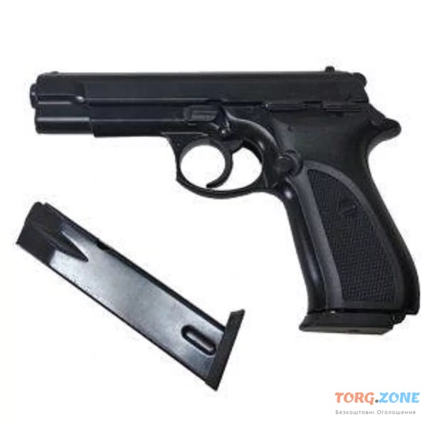 Стартовий пістолет SUR 1607 black + запасний магазин Київ - зображення 1