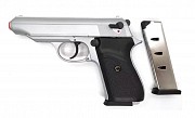 Сигнально-стартовий пістолет SUR 2608 (matte Chrome Plating) + додатковий магазин Київ