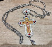 Нагрудний хрест з прикрасами наперсний иерейский крест для священника Стрий