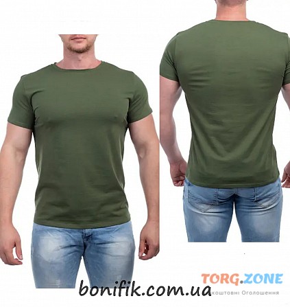 Чоловіча футболка кольору хакі ТМ "bono" (арт. Ф 950107) Кривий Ріг - зображення 1