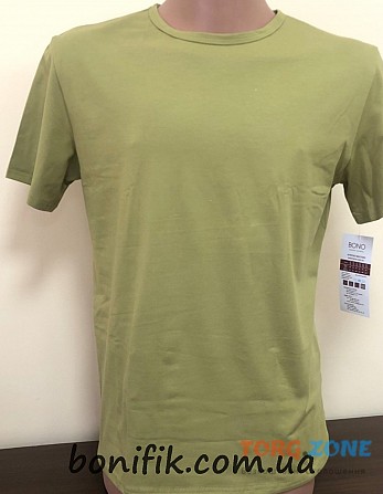 Зелена спортивна чоловіча футболка TM "bono" (арт. Ф 950108) Кривий Ріг - зображення 1