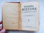 Релігійна книга książka misyjna oo. redemptorystów 1933 року доставка із м.Львів