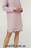 Жіноча нічна сорочка з довгим рукавом "praline" (арт. LDK 121/18/01) Кривий Ріг