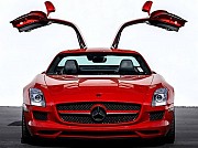 042 Mercedes Benz SLS AMG красный арендовать Киев