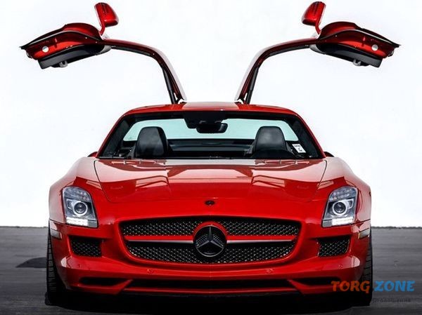 042 Mercedes Benz SLS AMG красный арендовать Киев - изображение 1