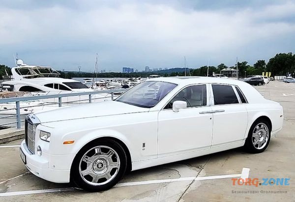 058 Rolls Royce Phantom белый аренда вип авто Киев - изображение 1