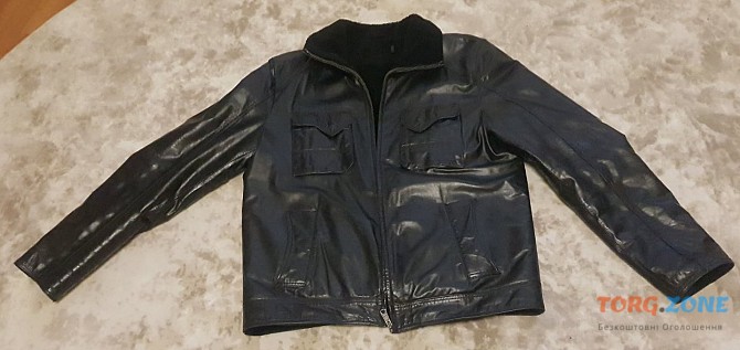Куртка (натуральная кожа, мужская, размер 48-50) Вінниця - зображення 1