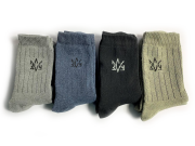 Чоловічі теплі високі зимові шкарпетки 24 пари 41-45 р бавовняні Каменец-Подольский