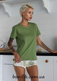 Жіночий комплект піжами (футболка+шорти) "pineapple" (12007) (арт. 1553) Кривий Ріг