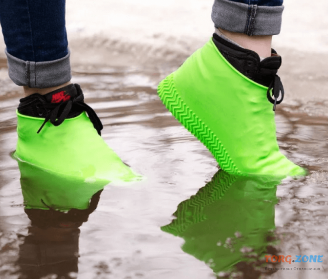 Силиконовые чехлы бахилы для обуви от дождя и грязи размер L 41-45 Одесса - изображение 1