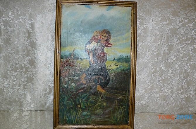 Продам картину "дети бегущие от грозы" - 2100 гр. Світловодськ - зображення 1