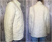 Жіноча куртка демісезонна біла (молочна) стьобана р.50-52 Fact доставка із м.Хмельницький