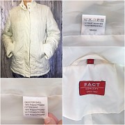 Жіноча куртка демісезонна біла (молочна) стьобана р.50-52 Fact доставка из г.Хмельницкий
