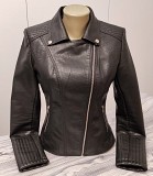 Куртка косуха жіноча чорна повсякденна шкіряна (pvc) р.44 Туреччина доставка из г.Хмельницкий