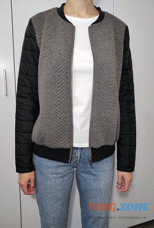 Бомбер легка куртка PEP жіноча комбінована р.46 металева блискавка Хмельницкий - изображение 1