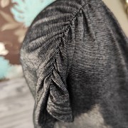 Жіноча футболка з драпіровкою віскоза р.46-48\м темно-сіра Zoi доставка із м.Хмельницький