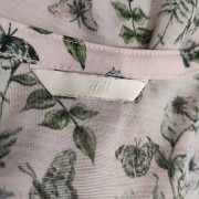 Блідо-рожева блуза з блакитними квітами H&M р.50-52 доставка из г.Хмельницкий